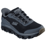 SKECHERS/237812 BLACK CHARCOAL GLIDE-STEP SOLE
