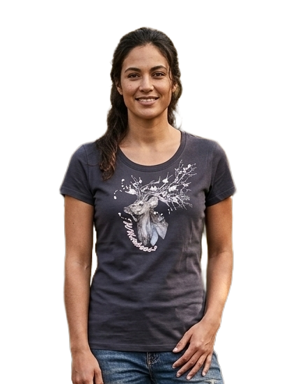 Gemini_Generated_Image_grq9gwgrq9gwgrq9-Picsart-BackgroundChanger WILDEBEES/LADY TSHIRT GRAPHITE WLA321 WINTER BLOSSOM NYALA - Image 1