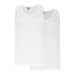 JOCKEY/MENS VEST WHITE 2PK MVE700302