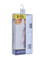 JOCKEY/MENS VEST WHITE 2PK MVE700302 - Image 2