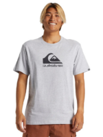 QUIKSILVER/TSHIRT NAVY LOGO HEATHER GREY 6187