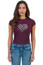 SISSYBOY/TSHIRT BURGUNDY T33125 OWN THE MOMENT