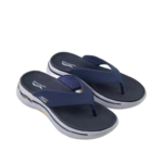 SKECHERS/229063 NAVY YELLOW GO WALK ARCH FIT SANDAL