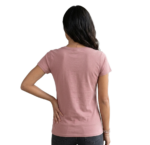 WILDEBEES/LADY TSHIRT VINTAGE BERRY WLA318 - Image 2