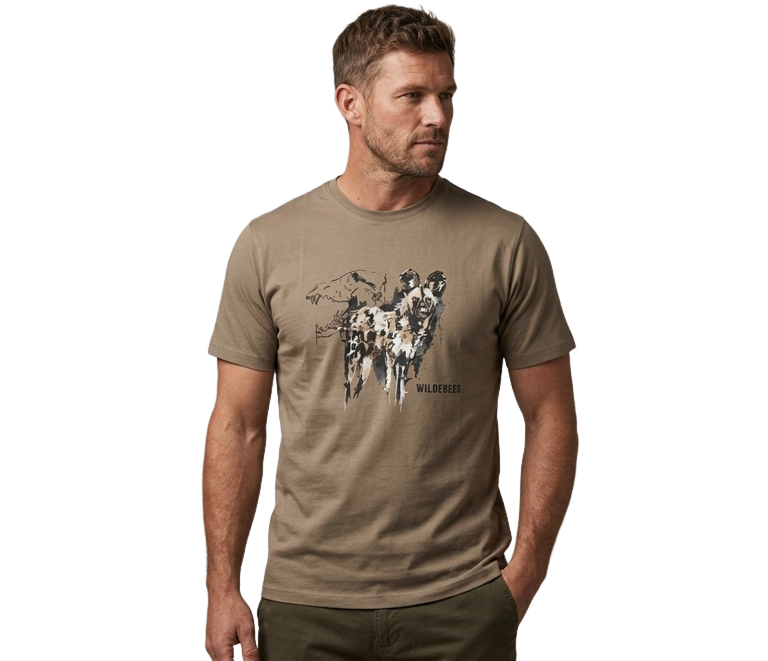 WIL487-1 WILDEBEES/TSHIRT MOSS WMA577 WILD DOG - Image 1