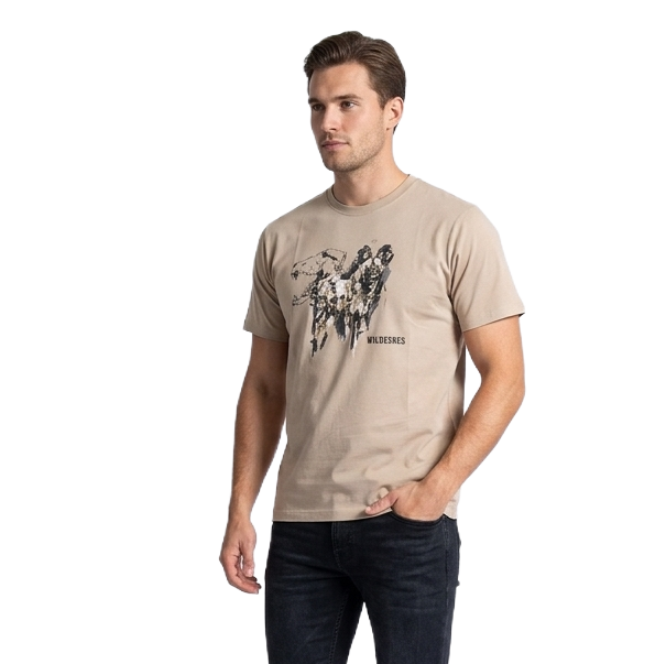 WIL489-1 WILDEBEES/TSHIRT SAND WMA577 WILD DOG - Image 1