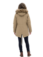 WILDEBEES/LADY JACKET WARM SAND FASHION TEDDY LINED PARKA WLA272 - Image 2