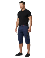 BALACOTTI/SHORTS CARGO KNITTED DENIM MID BLUE