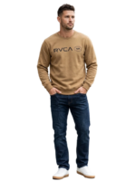 RVCA/SWEATER COYOTE 10500 AIR HEX CREW