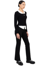 SISSYBOY/PANTS BOOTLEG BLACK THICK WAISTBAND P33203 - Image 2