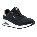 SKECHERS/177094 BLACK WHITE UNO