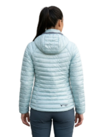 WILDEBEES/LADY JACKET AQUA SMOKEY GREY THERMAL REFLECTIVE HEAT PUFFER - Image 2
