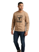 WILDEBEES/SWEATER KHAKI MELANGE WMA471