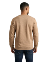 WILDEBEES/SWEATER KHAKI MELANGE WMA471 - Image 2
