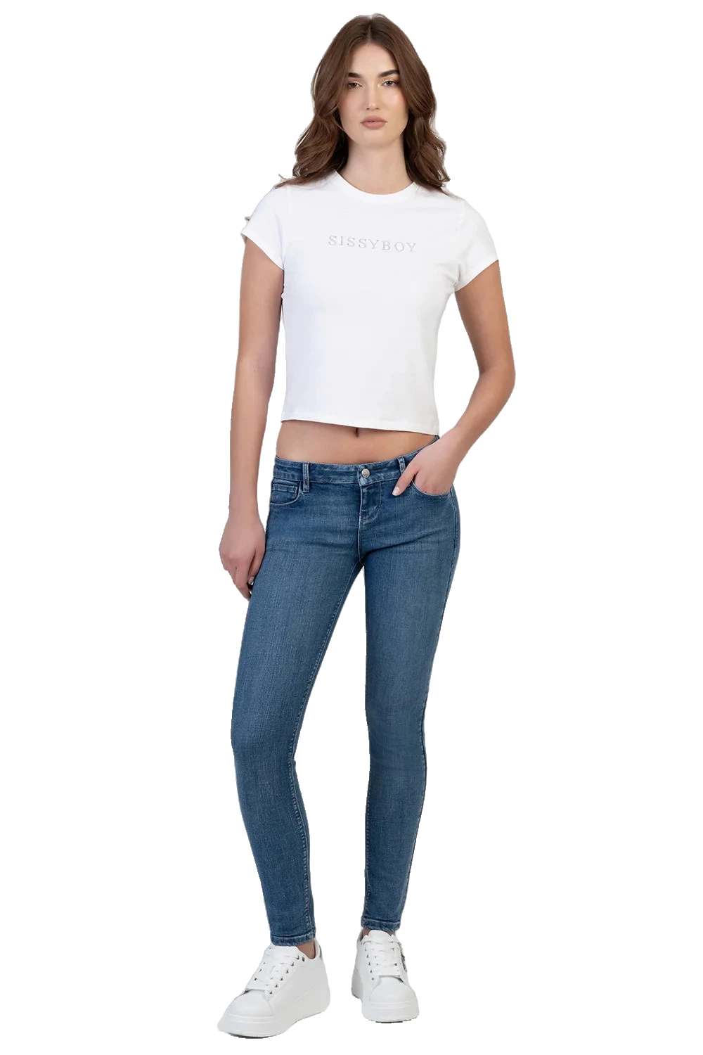 SI1405-1 SISSYBOY/JEAN SKINNY MEDIUM VINTAGE P33314 SUPER LOW WAIST ANSHIA - Image 1