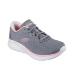SKECHERS/150019 CHARCOAL PINK SKECH-LITE PRO