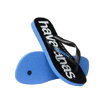 HAVAIANAS/TOP LOGO MANIA BLACK WHITE BLUE - Image 3