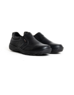 BRONX/BELMONT SLIP ON BLACK LEATHER DGS532A