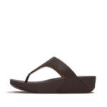 FITFLOP/LULU LEATHER CHOC BROWN - Image 4