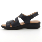 HUSH PUPPIES/GIOVANNA BLACK LEATHER SANDALS 01453 - Image 4