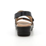 HUSH PUPPIES/GIOVANNA BLACK LEATHER SANDALS 01453 - Image 3
