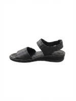 HUSH PUPPIES/YVONNE BLACK SHEEP LEATHER SANDALS - Image 3