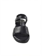 HUSH PUPPIES/YVONNE BLACK SHEEP LEATHER SANDALS - Image 2