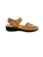HUSH PUPPIES/YVONNE CUOIO TAN LEATHER SANDALS - Image 5
