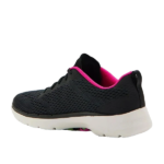 SKECHERS/124619 BLACK HOT PINK GO WALK 6 HIGH ENERGY - Image 2