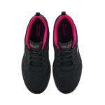 SKECHERS/124619 BLACK HOT PINK GO WALK 6 HIGH ENERGY - Image 3