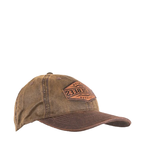 WIL520-1 WILDEBEES/CAP LEATHER BADGE BROWN/CAMEL WMA659 - Image 1
