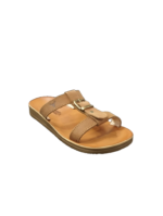 WILDEBEES/BUCKLE SLIDE TAN WLF244