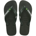 HAVAIANAS/BRAZIL LOGO GREEN OLIVE