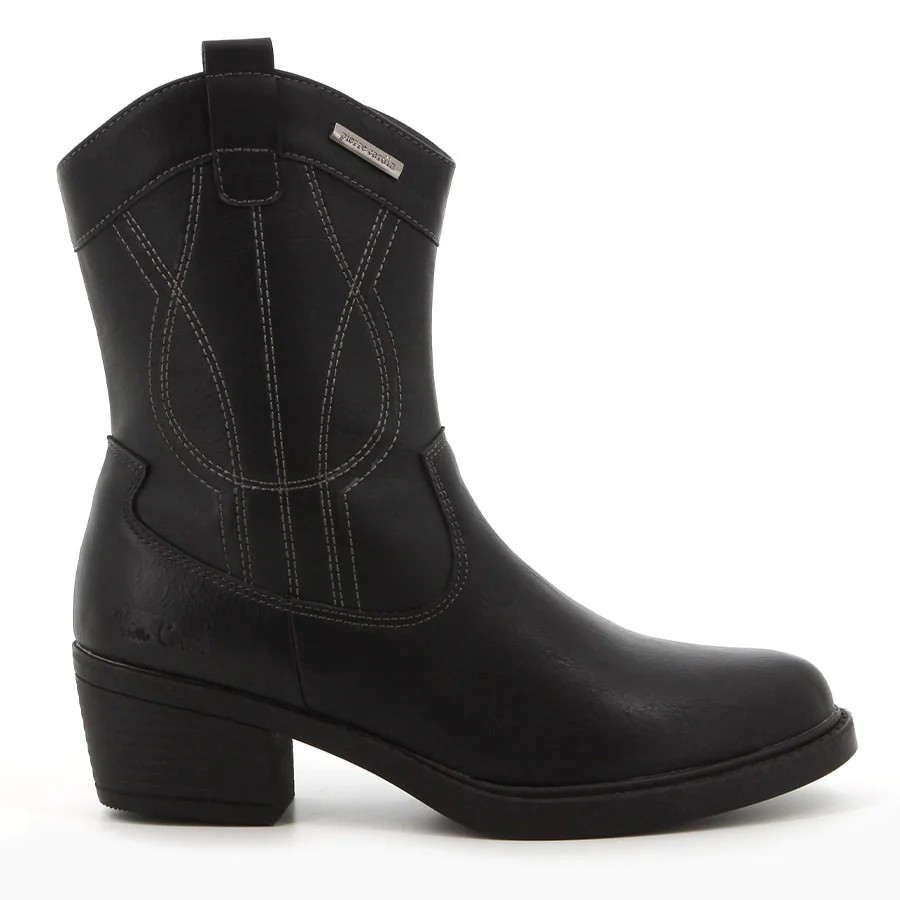PC212-1 PIERRE CARDIN/DALLAS BLACK COWBOY BOOT PCL10645 - Image 1