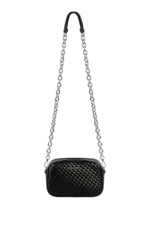 SISSYBOY/BAG BLACK BG975 AURORA CROSSBODY BAG WITH CHARM CHAIN DETAIL - Image 6
