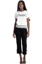 SISSYBOY/TOP KNITTED GOLFER WHITE NEED TO THINK T32768 - Image 2