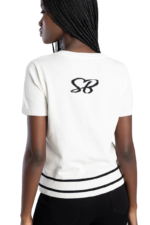 SISSYBOY/TOP KNITTED GOLFER WHITE NEED TO THINK T32768 - Image 5