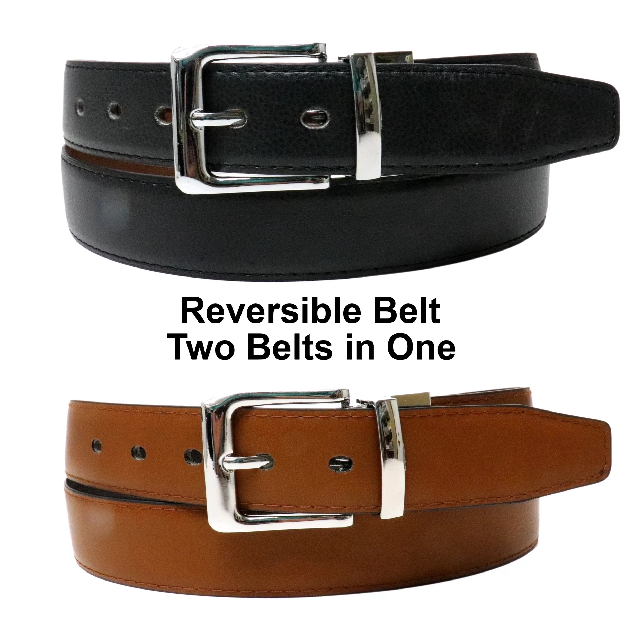 KAY092-1 KAYTEX/BELTS 701S BLACK BROWN REVERSIBLE - Image 1