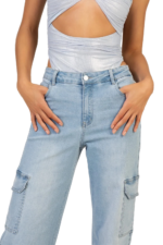 SISSYBOY/JEAN WIDE LEG CARGO LIGHT VINTAGE HIGH WAIST P33097 COLLEEN - Image 3
