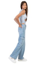 SISSYBOY/JEAN WIDE LEG CARGO LIGHT VINTAGE HIGH WAIST P33097 COLLEEN - Image 4